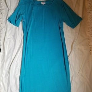 Light blue short sleeve dress